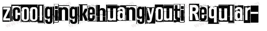 zcoolgingkehuangyouti Reqular字体转换